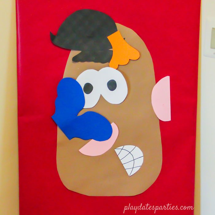 Mr Potato Head game at a Toy Story party