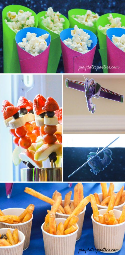 collage of toy story party ideas 