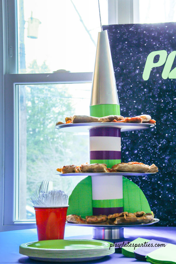 rocket ship party tray