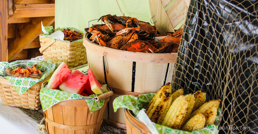 A Bright and Colorful Father's Day Crab Feast