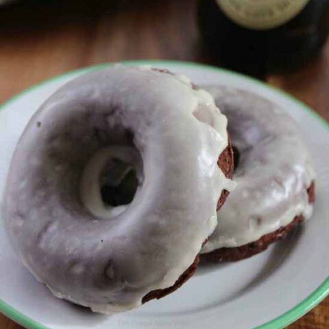 Image for Chocolate Baked Guinness Donut Recipe with Baileys Glaze
