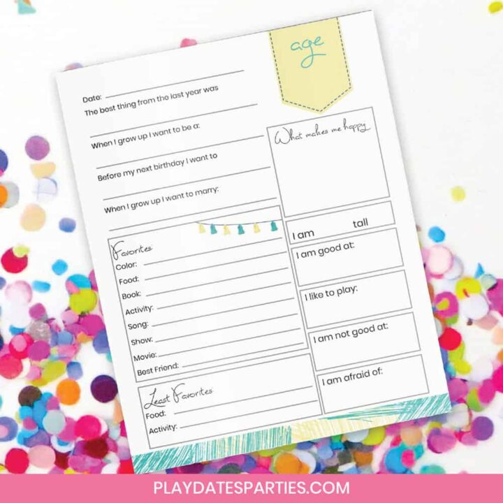 Image for Fill Out a Birthday Interview 