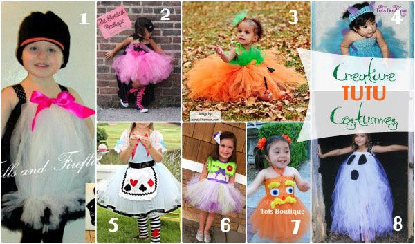 Tutus are for more than just princess and fairy costumes. Take a look at these 8 ridiculously cute and creative tutu costumes for Halloween.