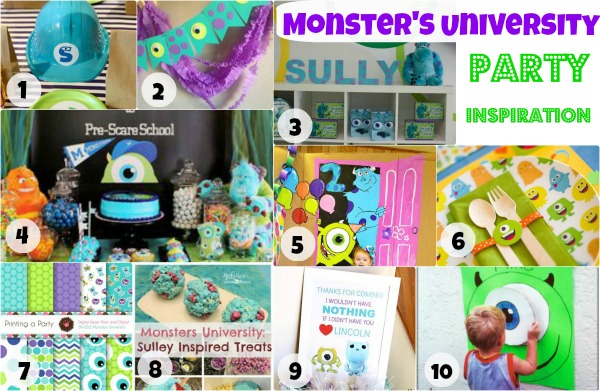 If your kid loves Monster's Inc and Monster's University, you need to see this collection of Monster's Inc party inspiration.