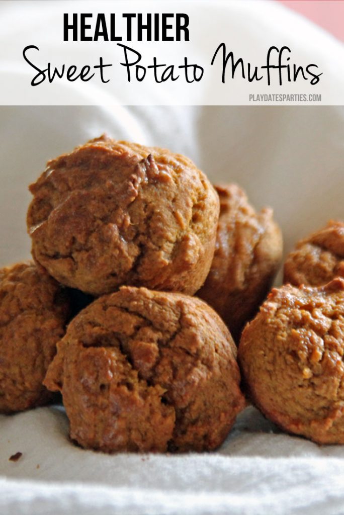 Healthy Sweet Potato Muffins via Holly Bloggy Gift Exchange