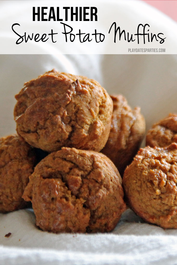 Sneak some extra nutrition and fiber into your kids' diets with this delicious - and easy- healthy sweet potato muffins recipe.