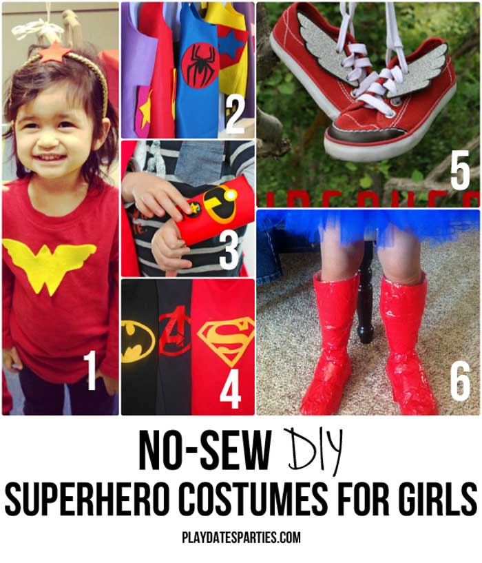 Bring out your daughter's inner superpowers, and take a look at a comparison of purchased vs DIY Superhero costumes for girls.