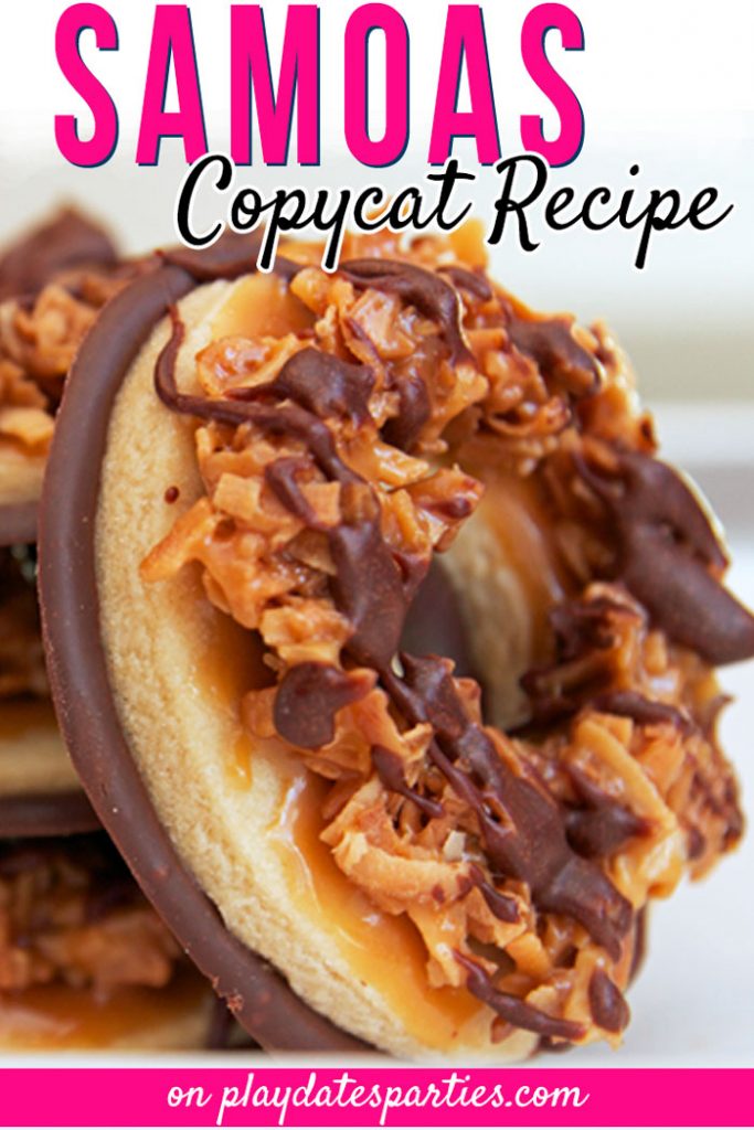 Forget waiting for spring. Enjoy coconut and caramel cookie goodness with this this copycat Samoas recipe. 