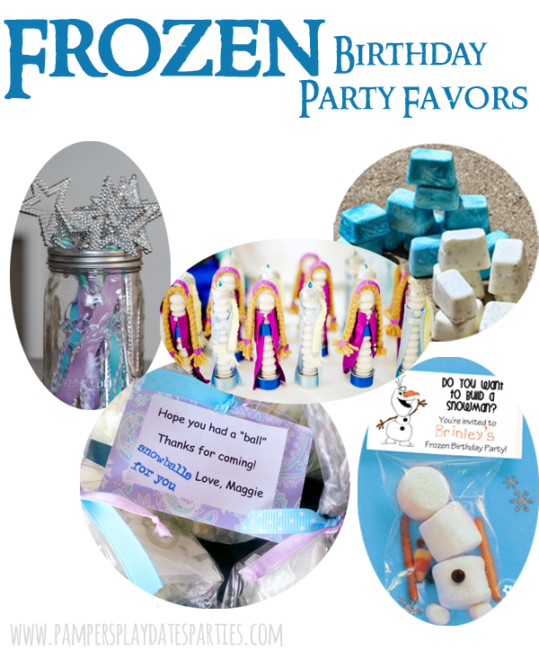 A complete inspiration guide for a Frozen birthday party, including birthday cakes, menu ideas, decor, activities, favors, and printables.