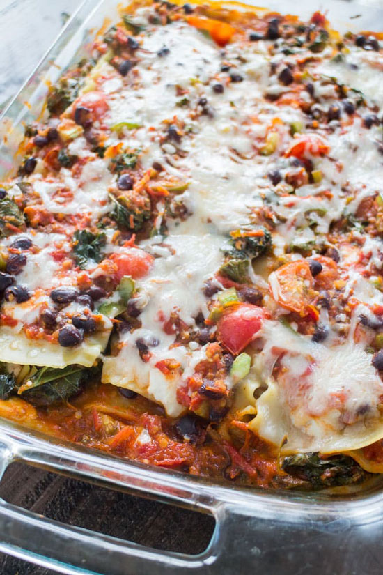 Mexican Vegetarian Lasagna by Brooklyn Farm Girl