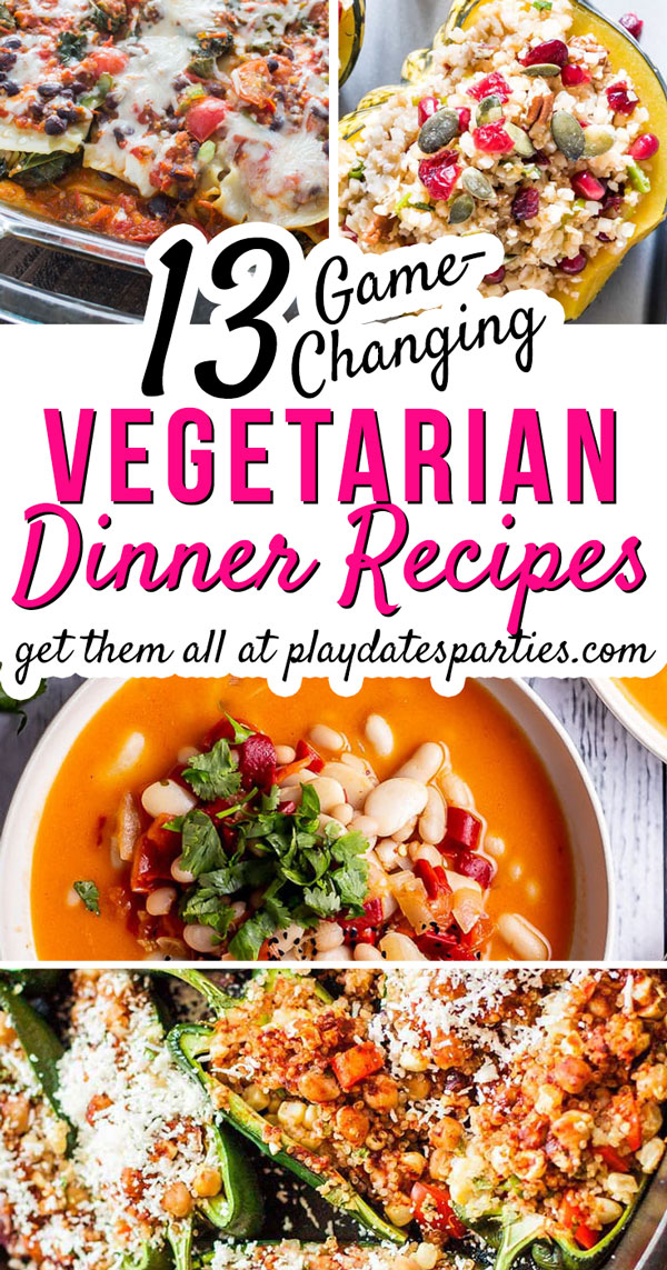 These 13 healthy vegetarian dinner recipes are a great way to show everyone in the family (especially meat eaters) how yummy and tasty vegetarian food can be. You can make simple comfort food like crock pot chili or Mexican lasagna casserole, or more exciting recipes that are high protein like vegetarian stuffed poblanos. No matter what you choose, it's bound to be delicious.
#vegetarianrecipes #healthyrecipes #dinner