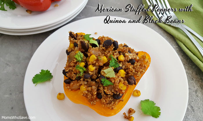 Mexican Stuffed Peppers with Quinoa and Black Beans by Moms Who Save