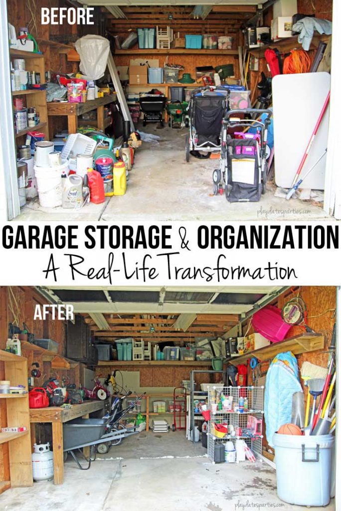 After an extensive re-organization of a cluttered garage, learn the unique garage organization tips that kept this garage organized for over two years.