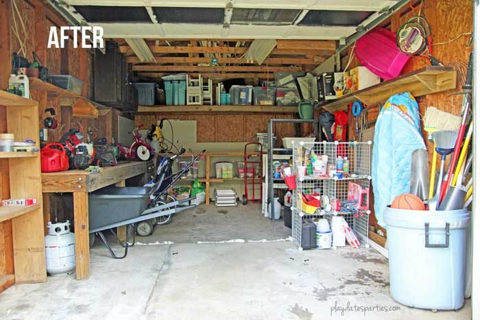 After an extensive re-organization of a cluttered garage, learn the unique garage organization tips that kept this garage organized for over two years.