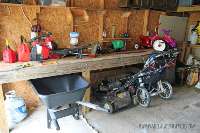 After an extensive re-organization of a cluttered garage, learn the unique garage organization tips that kept this garage organized for over two years.