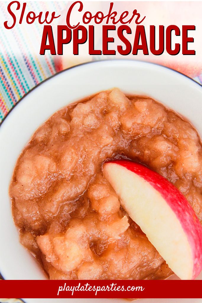 The best recipes are always the ones made at home, and this slow cooker applesauce is no exception. It's easy enough for a kid to make, and you can choose how chunky or smooth you want it to be!