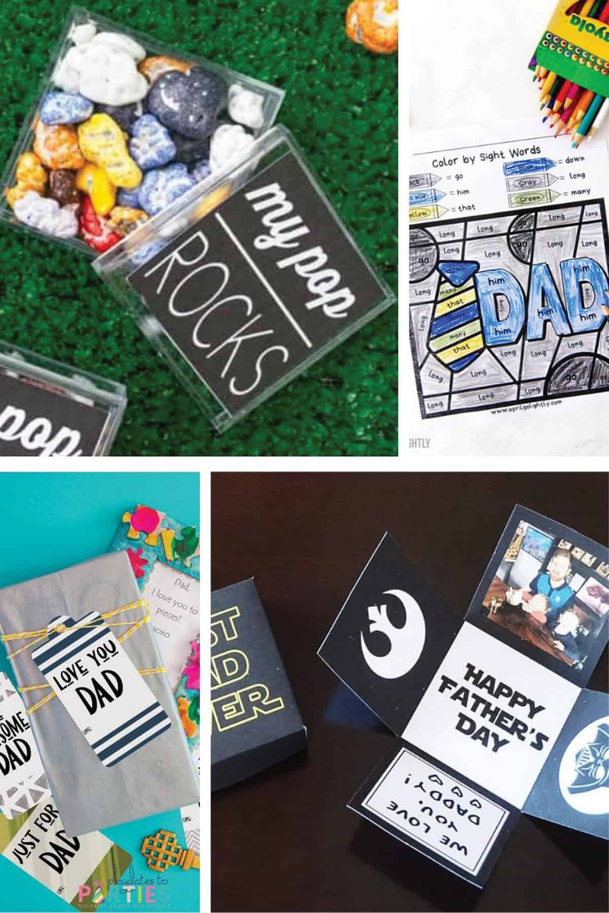father's day cards, gifts, and crafts
