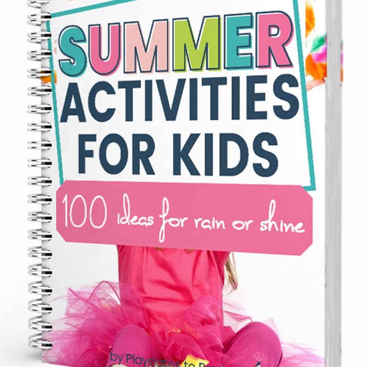 mockup of cover page of summer activities for kids checklists