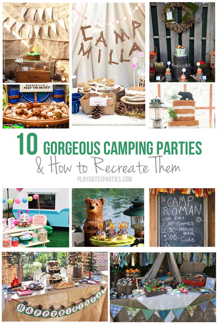 Take a look at these 10 gorgeous camping parties and find out which elements you can easily recreate for your own spin on this fun theme!