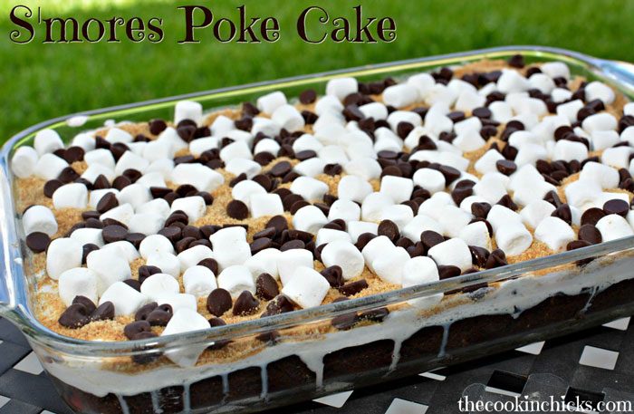 S'mores Poke Cake by The Cookin' Chicks