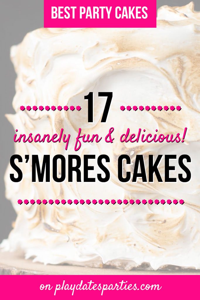 These s'mores cakes and cupcakes are such a fun way to top off a kids summer birthday party! With 17 simple recipes to choose from, there's no campfire required...even for that amazing toasted marshmallow frosting. Graham cracker dessert recipes never looked so good. #smores #cakes #dessertrecipes