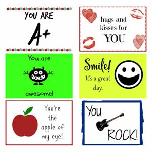 Free Printable Lunch Box Notes Perfect for the New School Year