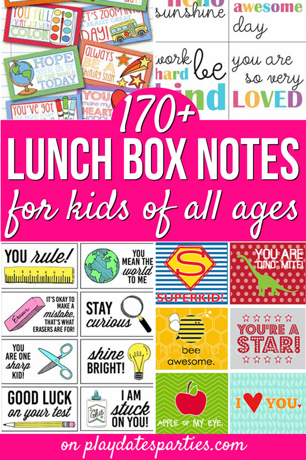 Want to give your kids a smile at school this year? Try sending one of these printable lunch box notes for kids of all ages. Don’t forget to check out the Kindergarten and pre-school notes, blank notes options, and the fun lunch box jokes too!  #backtoschool #ilunchbox #schoollunch #lunchboxnotes #pdpdecorates #printable #freeprintable