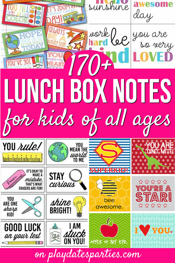 lunch box notes free printable