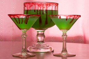 Blood Rimmed Swamp Juice: Start a new family tradition with a pitcher of one of these 10 Halloween mocktails while you join the kids for trick-or-treating. 