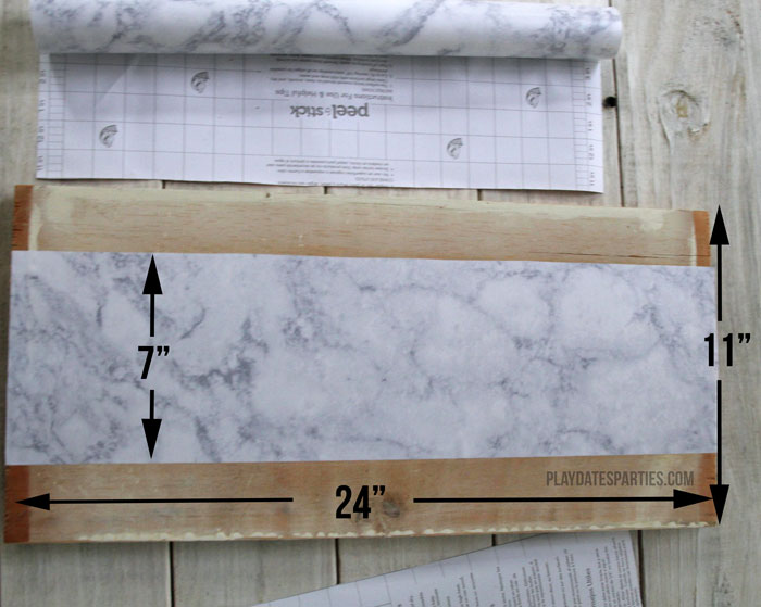 Measuring your shelves properly ensures that the contact paper will cover the entire surface.