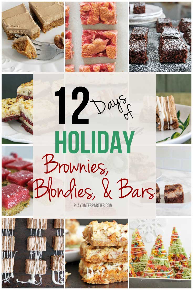 From eggnog to pistachio these 12 delicious brownies, blondies, and bars recipes are sure to cheer up your holidays.