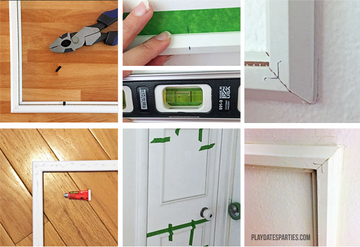 Skip tedius mitre cuts. Find out how to use Ikea Fiskbo picture frames to add molding to your doors or walls the cheap and easy way!