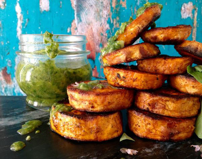 ciao-florentina-baked-sweet-potato-rounds-with-chimichurri-sauce