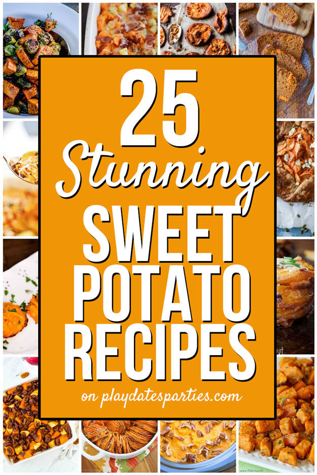 Of all the Thanksgiving side dishes that we serve, sweet potatoes are my favorite vegetable. But sometimes I get tired of recipes for candied yams. This is the ultimate list of unique sweet potato dishes recipes for a crowd - no marshmallows involved. Whether you want traditional casseroles or easy crowd pleasers, this is the list for you! #SweetPotato #Holidays #ThanksgivingDinner #HolidayRecipes #TurkeyDay #Recipe #EasyHolidayRecipes #DinnerRecipes