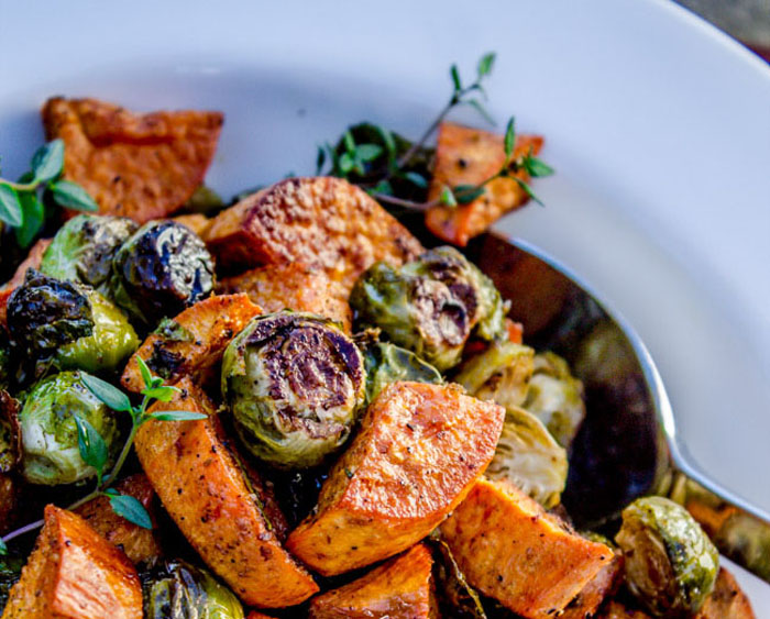 the-food-charlatan-roasted-sweet-potatoes-and-brussel-sprouts