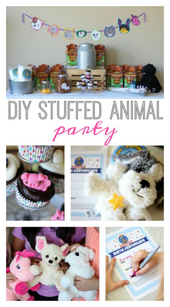 DIY Stuffed Animal Party | winter birthday party ideas