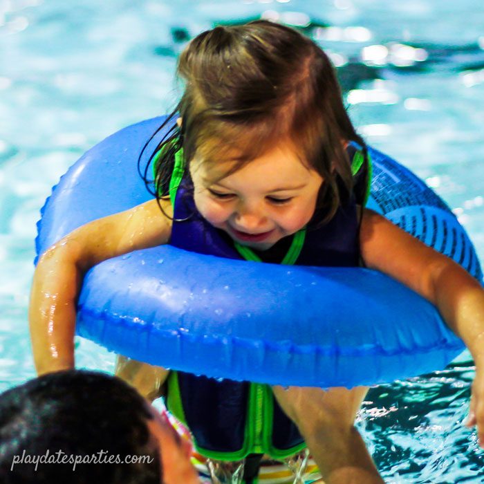 winter birthday party ideas - host an indoor pool party!