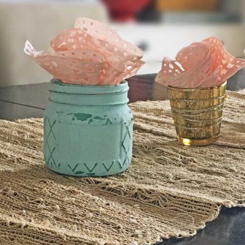These 3-minute paper doily flowers are incredibly easy and make a beautiful impact when put together as a single flower or as a table-length centerpiece.