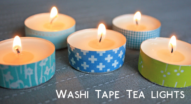 Helen Mills Washi Tape Tea Lights