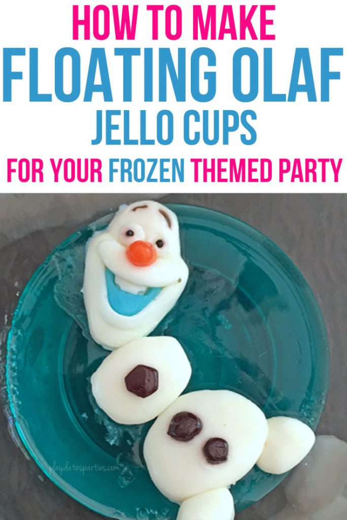 These floating Olaf Jello cups are surprisingly easy! In 3 simple steps, you can make this adorable no-muss, no-fuss Frozen-themed snack featuring everyone's favorite snowman. Best of all it's sure to impress your party guests and thrill the kids.