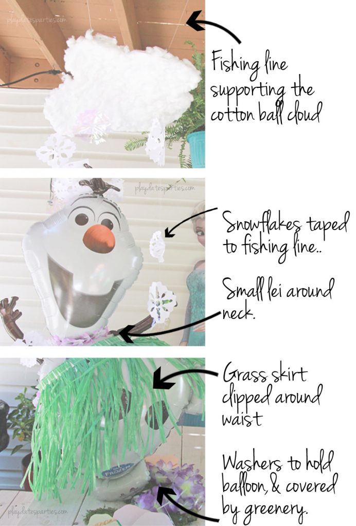 How to Make an Olaf Snow Flurry