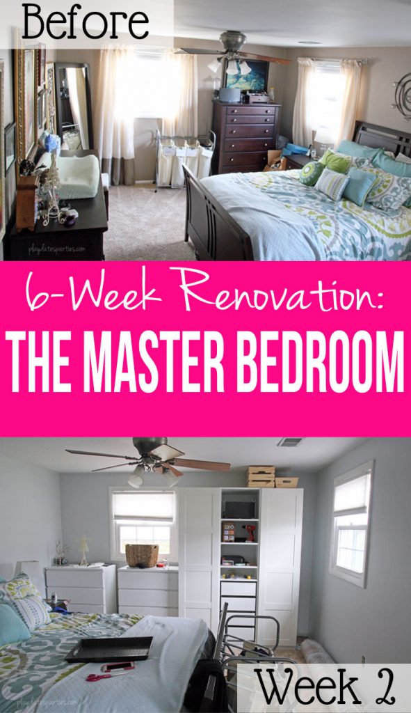 Need to paint a room, but too busy to get the job done? Take a look at these 9 simple painting tips for people with no time. Plus, see what else got done in the first week of this 6-week master bedroom renovation.