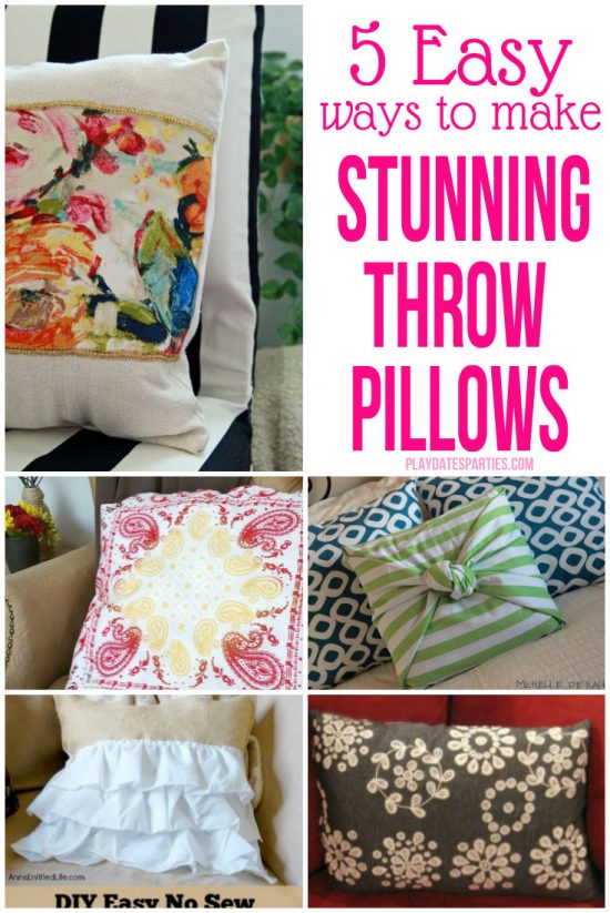 5 Easy Ways to Make Stunning Throw Pillows