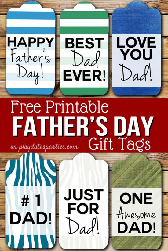 6 Free Father's Day Gift Tags Dads are Going to Love