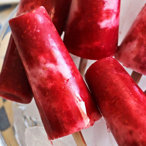 Raspberry Coconut Pops