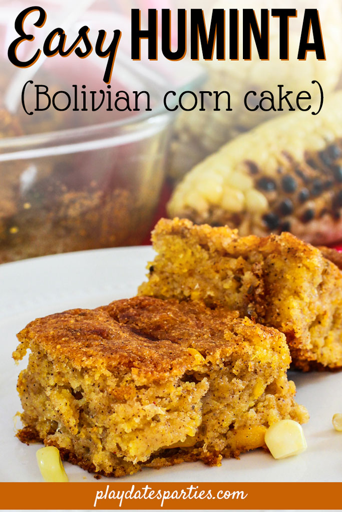 This is the most delicious and unique corn cake #recipe. Huminta, or Bolivian #corn cake is dense, sweet, and full of flavor. Take it to your next #potluck or #holiday gathering and prepare to be asked for this delicious recipe!