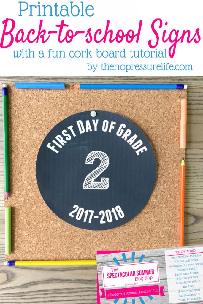 This easy printable back-to-school sign is an adorable prop for your kids first day of school. Just print, cut, and you're ready to go! And if you have an extra 10 minutes, why not make the cute photo prop that goes with it?