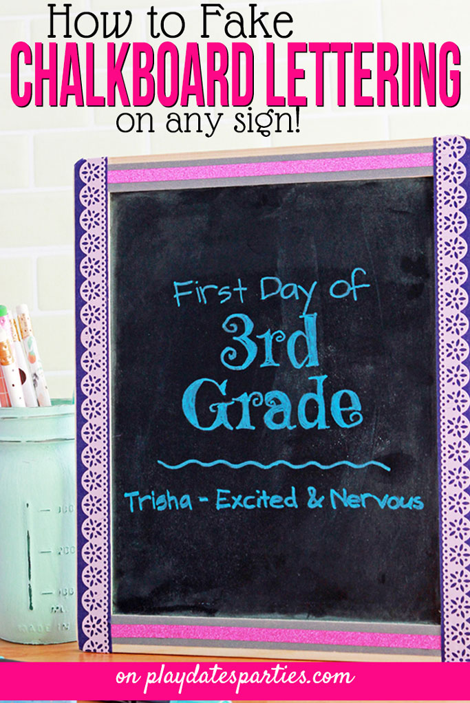 How to Fake the Chalkboard Look for a Fall Farmhouse Sign Using