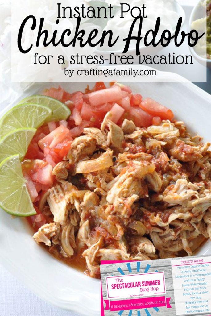 A stress-free vacation starts with making sure everyone is fed & happy. Everyone will love this chicken adobo recipe & printable packing checklist, too!