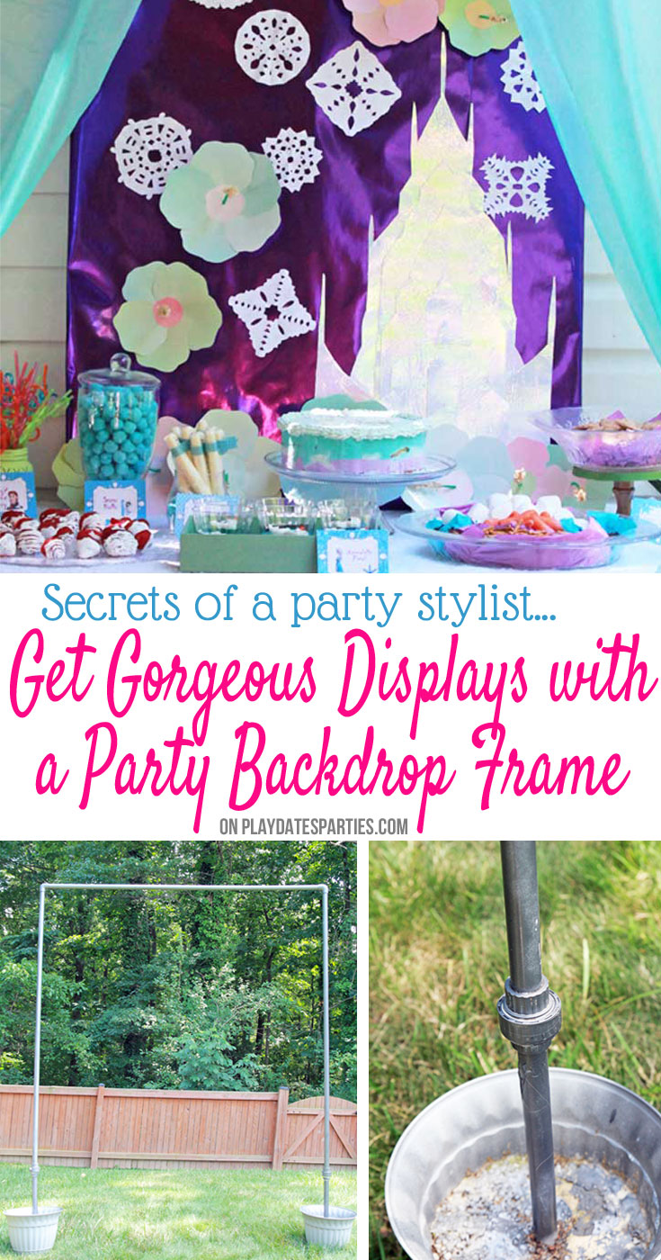 Looking for the best party tips? Planners and party stylists know that beautiful backdrops can make all the difference. This DIY backdrop frame that is easy to build, breaks down for storage, and comes back together in just minutes. It's never been easier to take your parties to the next level!